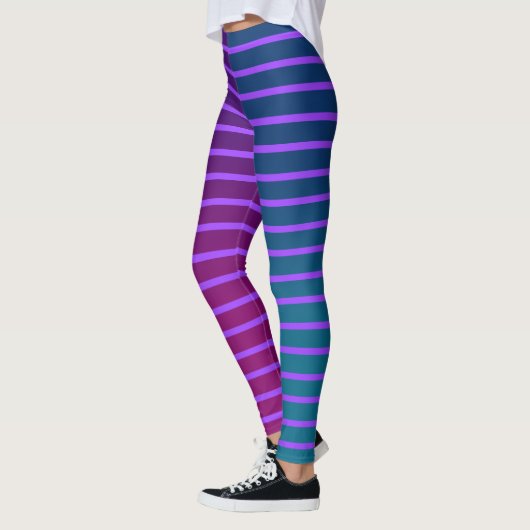 Mi-Parti gradiëntstripes Leggings (Links)
