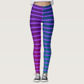 Mi-Parti gradiëntstripes Leggings (Voorkant)