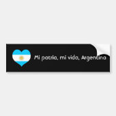 Mi patria, mi vida, Argentinië Bumpersticker (Voorkant)