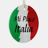Mi Piace Italia Italiaanse vlag Keramisch Ornament (Rechts)