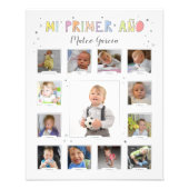 Mi primer año, Baby Collage, Español, Spanje Foto Afdruk (Voorkant)