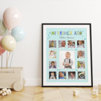 Mi primer año, Blue Baby Collage, Español, Spaans