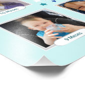 Mi primer año, Blue Baby Collage, Español, Spaans Foto Afdruk (Hoek)