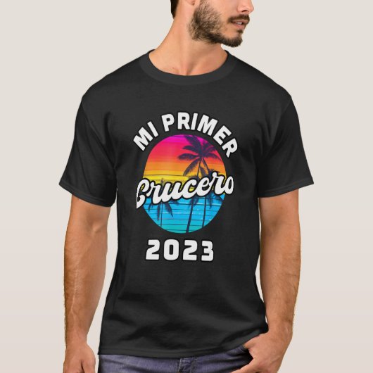 Mi primer Crucero 2023 vacaciones Verano Espanol S T-shirt (Voorkant)