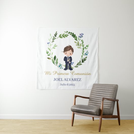 Mi primera Comunión BackDrop  Wandkleed (In situ)