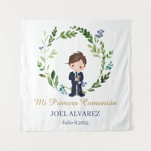 Mi primera Comunión BackDrop Wandkleed (Voorkant)