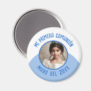 Mi primera comunión con foto recuerdo magneet