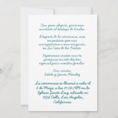 Mi Primera Comunión Cruz & Flores op foto Kaart (Achterkant)