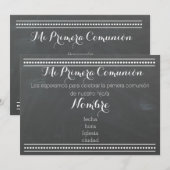 Mi Primera Comunión - ontwerpuitnodiging voor het Kaart (Voorkant / Achterkant)