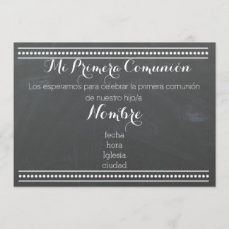 Mi Primera Comunión - ontwerpuitnodiging voor het Kaart