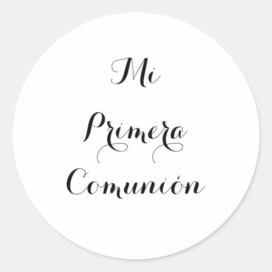 Mi Primera Comunión-sticker Ronde Sticker (Voorkant)