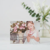 MI PRIMERA COMUNION UITNODIGING BRIEFKAART (Staand voorkant)