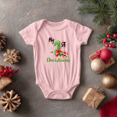 Mi Primera Navidad, Diseño navideño tierno Romper