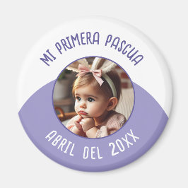 Mi Primera Pascua con Foto y Año Magneet