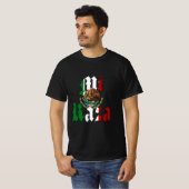 MI RAZA Mexicaanse Vlag T-shirt (Voorkant volledig)