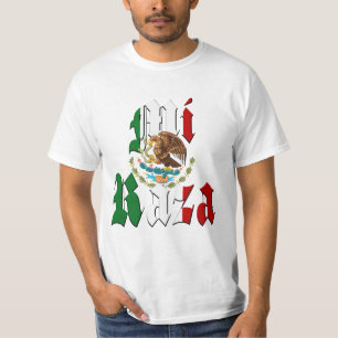 MI RAZA Mexicaanse vlag T-shirt