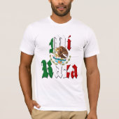 MI RAZA Mexicaanse vlag T-shirt (Voorkant)