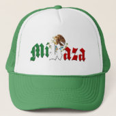 MI RAZA Mexicaanse vlag Trucker Pet (Voorkant)