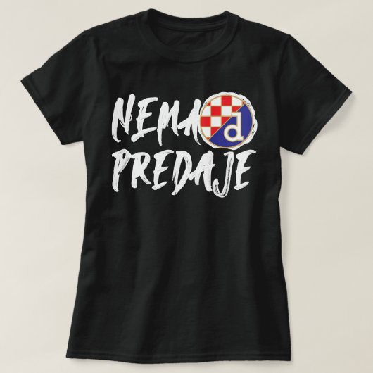 Mi Smo Dinamo Zagreb Nema predaje Kroatische voetb T-shirt (Design voorkant)