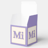 "Mi" Solfeggio Musical Baby Blokken Paars Bedankdoosjes (Geopend)