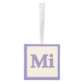 "Mi" Solfeggio Musical Baby Blokken Paars Decoratie (Rechts)