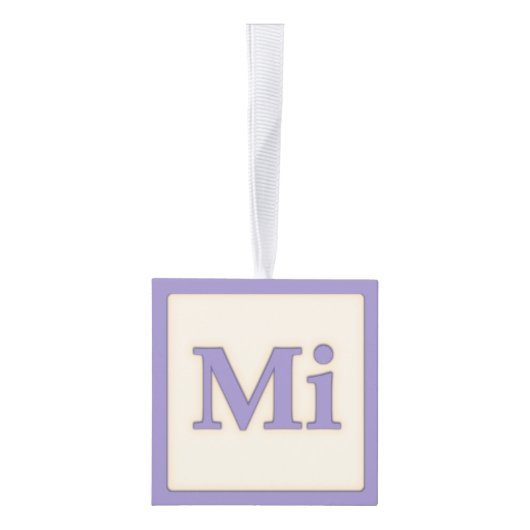 "Mi" Solfeggio Musical Baby Blokken Paars Decoratie (Rechts)