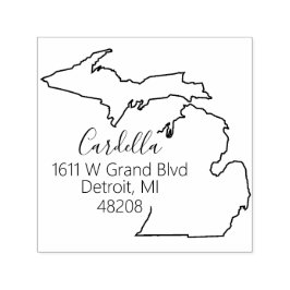 MI | Staat Michigan Retouradresstempel Zelfinktende Stempel