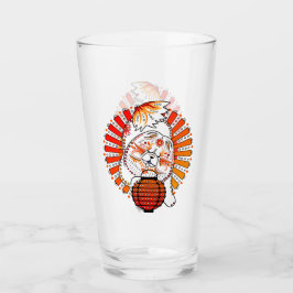 MI TANG Chow 16 oz glas-ontwerp voor & achter Glas