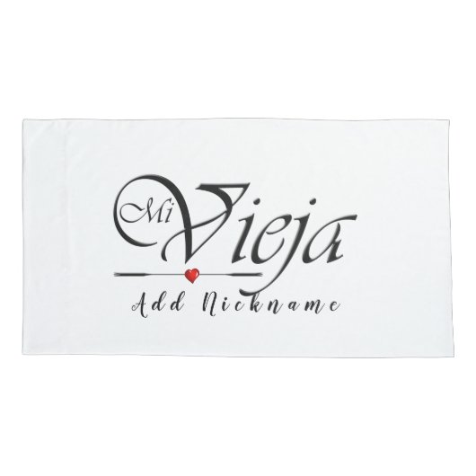 Mi Vieja - Mijn oude dame Kussensloop (Achterkant)