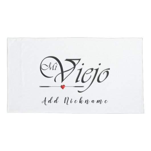 Mi Viejo - Mijn oude Man Kussensloop (Achterkant)