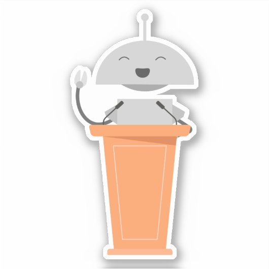 Mia aan het woord sticker (Voorkant)