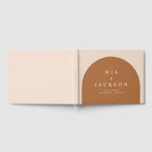 MIA Arched Bohemian Terracotta Bruiloft Gastenboek (Volledig)