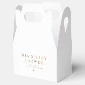 MIA Arched Boho Terracotta Baby shower Bedankdoosjes (Geopend)