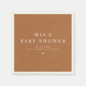 MIA Arched Boho Terracotta Baby shower Servet (Voorkant)