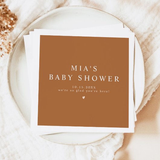 MIA Arched Boho Terracotta Baby shower Servet