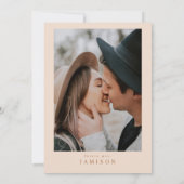 MIA Arched Burnt Oranje modern Vrijgezellenfeest Kaart (Achterkant)