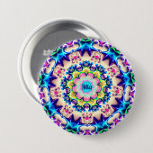 MIA ~ Birthday Star Pattern, aangepast ~ Ronde Button 7,6 Cm (Voorkant /achterkant)