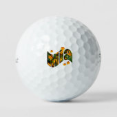 "Mia" Bloem Mia Naam Logo, Golfballen (Voorkant)