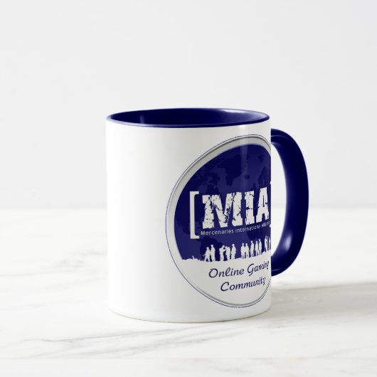 MIA Blue Coffee-Mok Mok (Voorkant rechts)