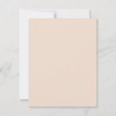 MIA Boho Burnt Oranje Slender Place Card Kaart (Achterkant)