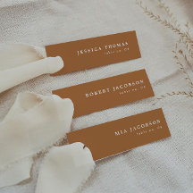 MIA Boho Burnt Oranje Slender Place Card