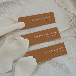 MIA Boho Burnt Oranje Slender Place Card Kaart