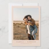 MIA Boho Burnt Oranje Terracotta Photo Save Date Kaart (Achterkant)