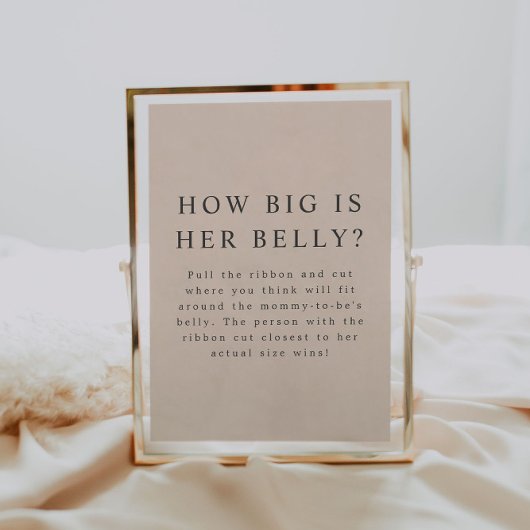 MIA Boho Earth Tone Cream Hoe groot is haar buik? Poster