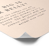 MIA Boho Earth Tone Cream Hoe groot is haar buik? Poster (Hoek)