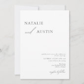 MIA Boho Minimalist Wedding Invitation Kaart (Voorkant)