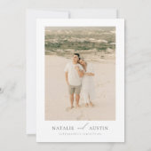 MIA Boho Minimalist Wedding Invitation Kaart (Achterkant)