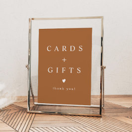 MIA Boho Terracotta Burnt Oranje Kaarten en Gifts Poster