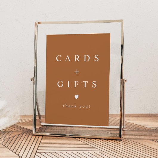 MIA Boho Terracotta Burnt Oranje Kaarten en Gifts Poster