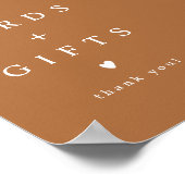 MIA Boho Terracotta Burnt Oranje Kaarten en Gifts Poster (Hoek)